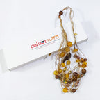 Sap handmade  Boho Multi-Strand Raffia Necklace