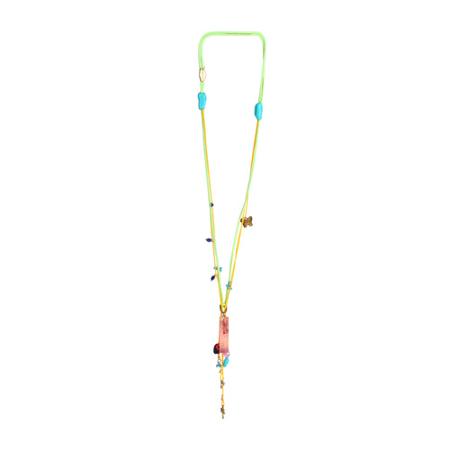 Cassia handmade  Lariat Style Layered Cord Necklace