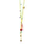 Cassia handmade  Lariat Style Layered Cord Necklace