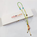 Cassia handmade  Lariat Style Layered Cord Necklace