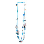 Fhreesia handmade  Turquoise Blue Cord  Layered Necklace
