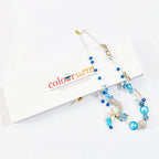 Zaya glass foil beaded Necklace