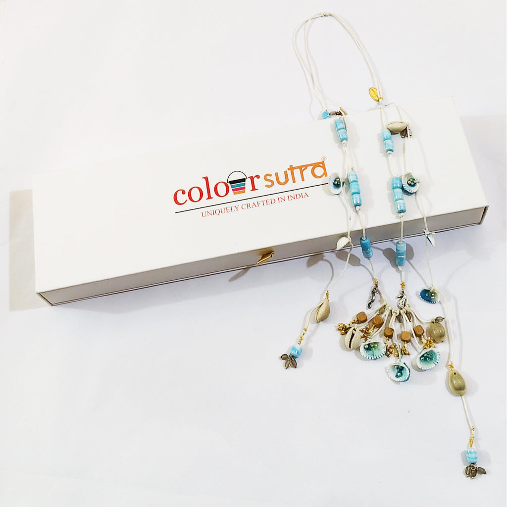Bluebell handmade Nautical Shell  Layered Necklace