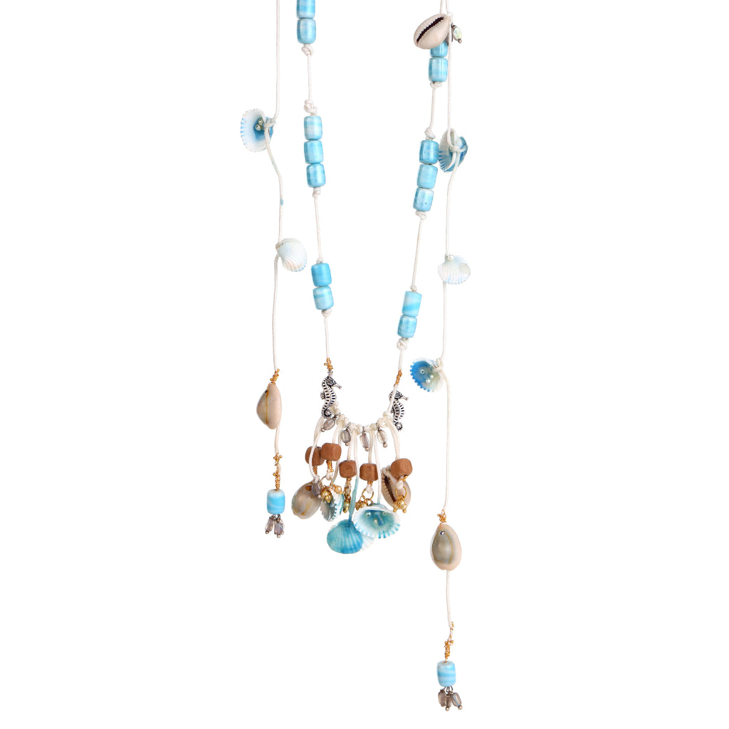 Bluebell handmade Nautical Shell  Layered Necklace