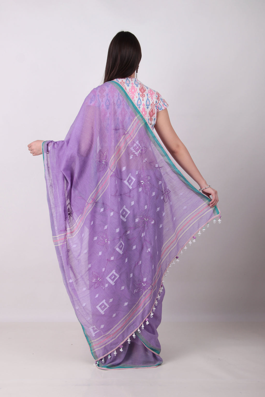 VANANI - lilac purple saree