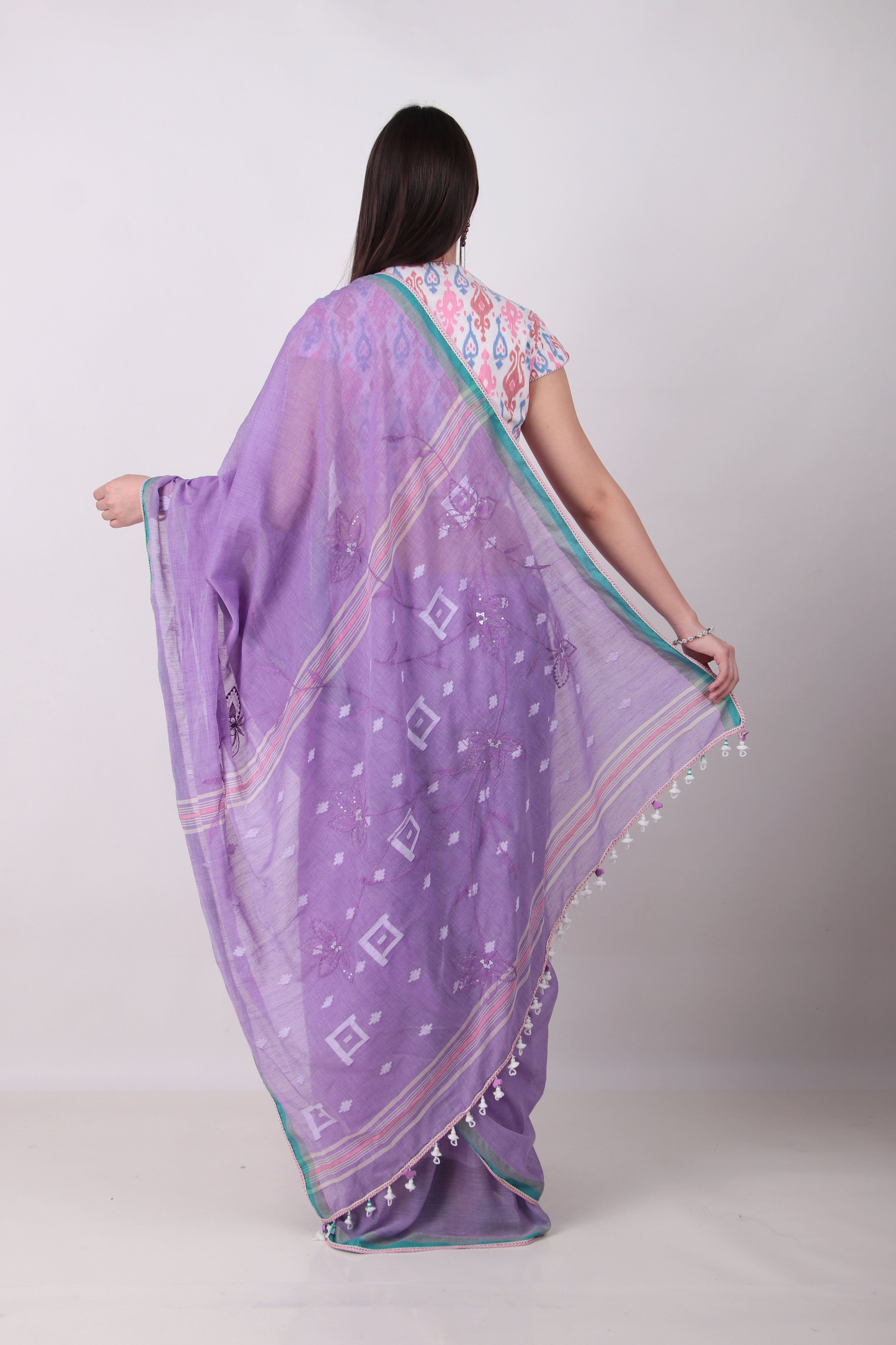 VANANI - lilac purple saree