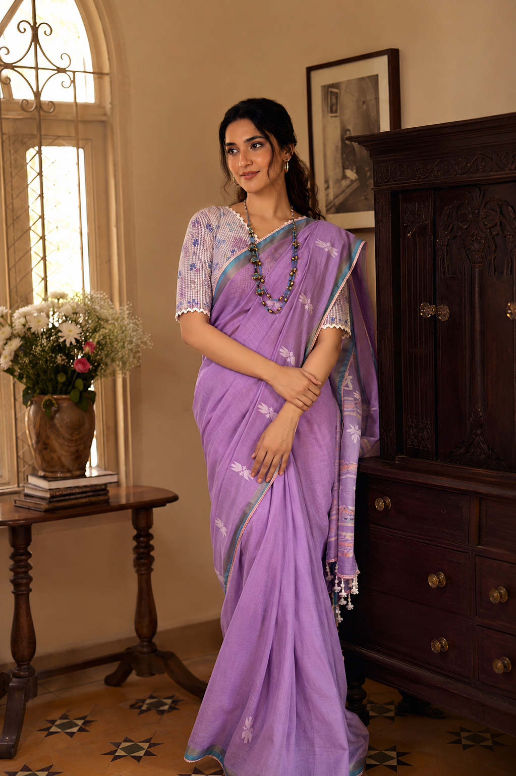 VANANI - lilac purple saree