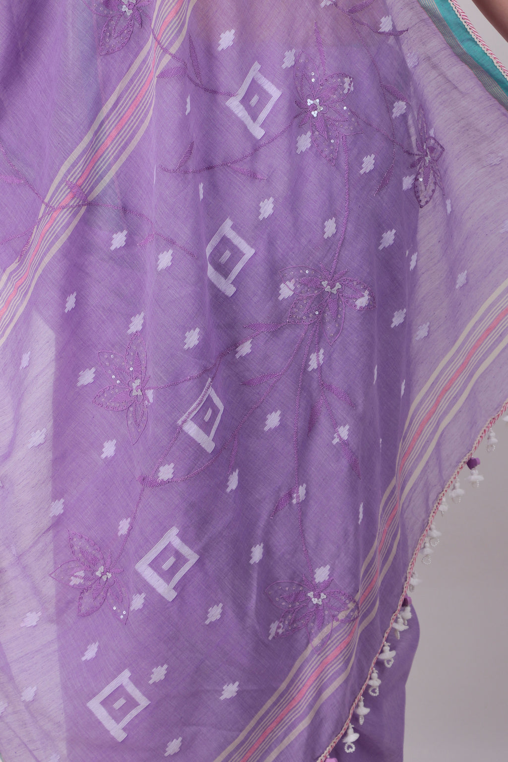 VANANI - lilac purple saree