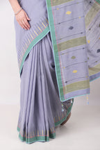 NEETI -  Lavender Grey Saree