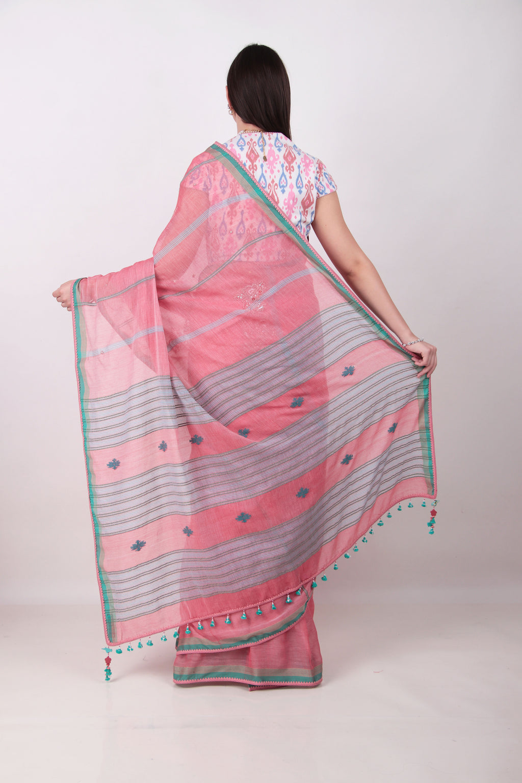 MANJARI Pink Saree