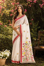 PANKHURI - Off white saree