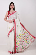 PANKHURI - Off white saree