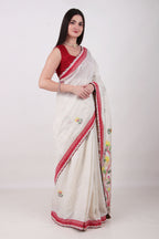 PANKHURI - Off white saree