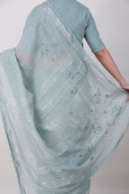 Ameha - Mint Blue Saree