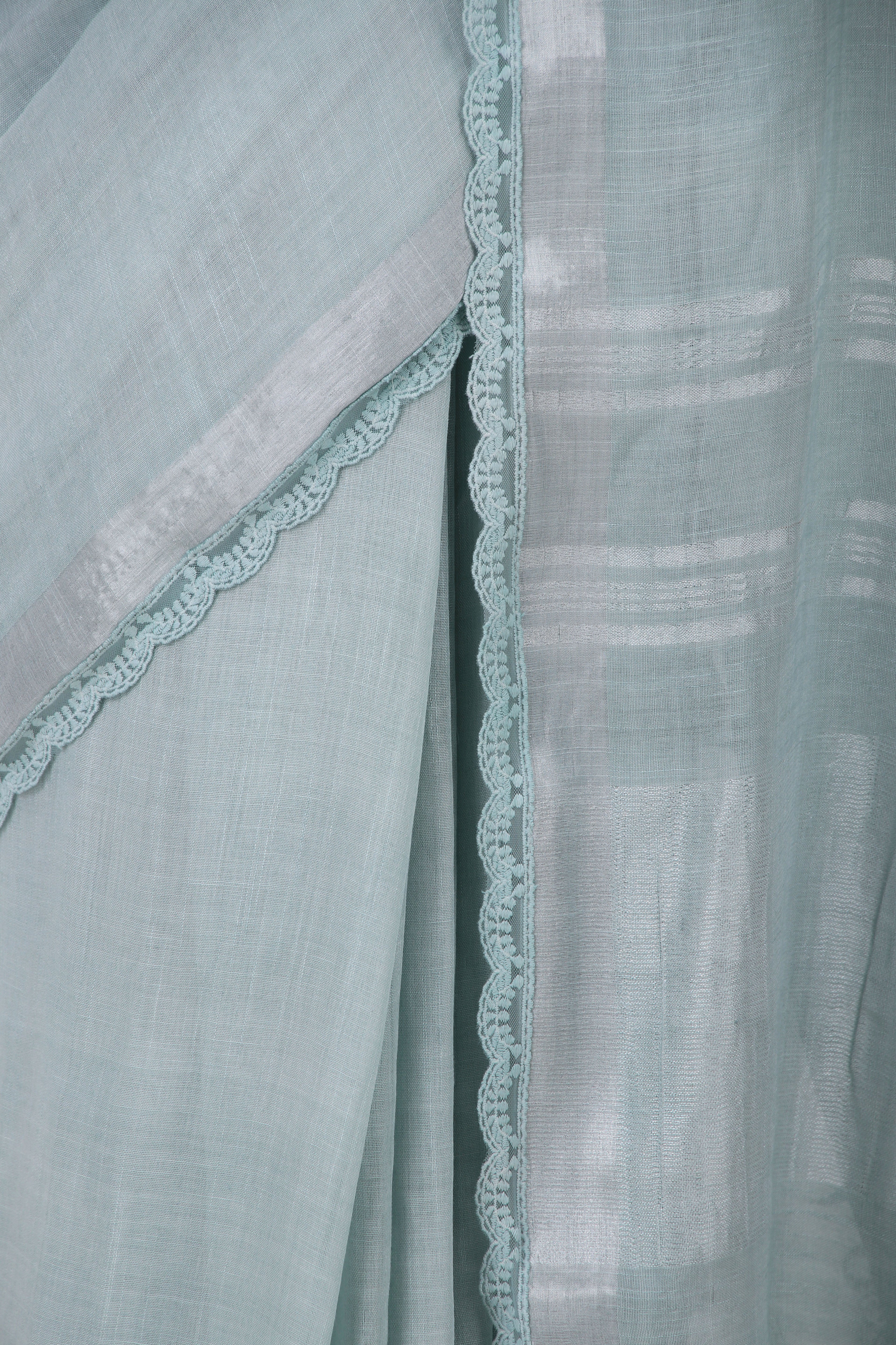 Ameha - Mint Blue Saree