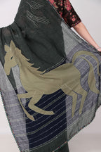 Vira - Forest Green Saree
