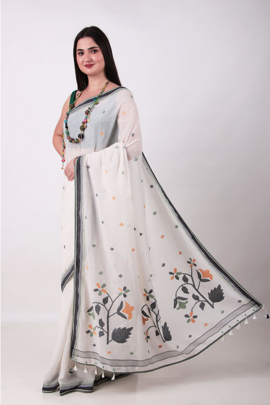 AVANI- off white Saree