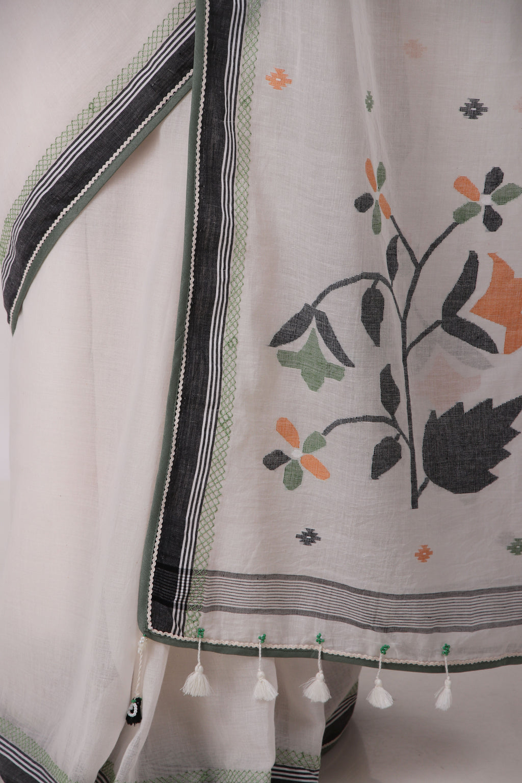 AVANI- off white Saree