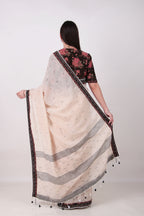 SAHAJ light beige/ecru Saree