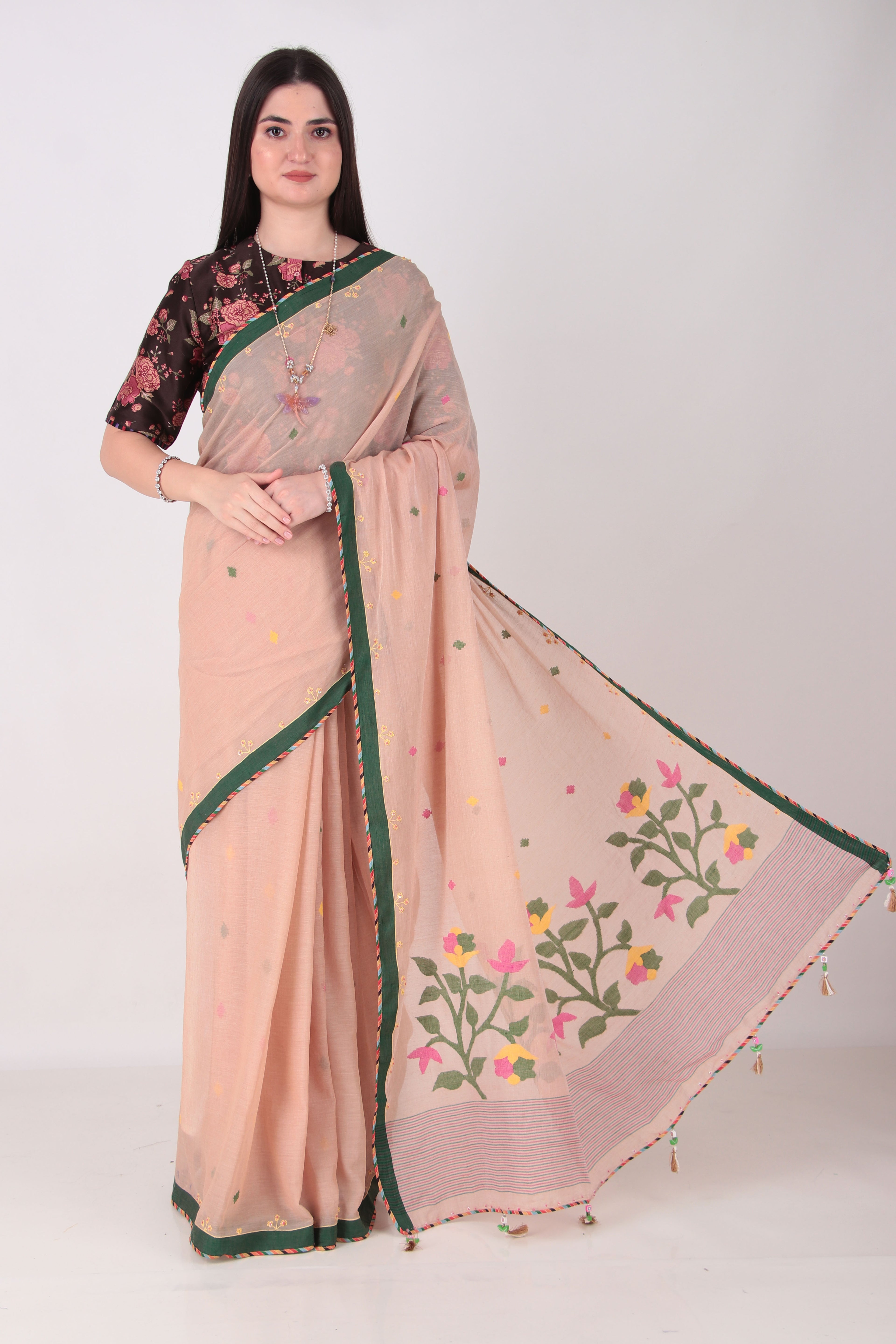 DHARA BEIGE Saree