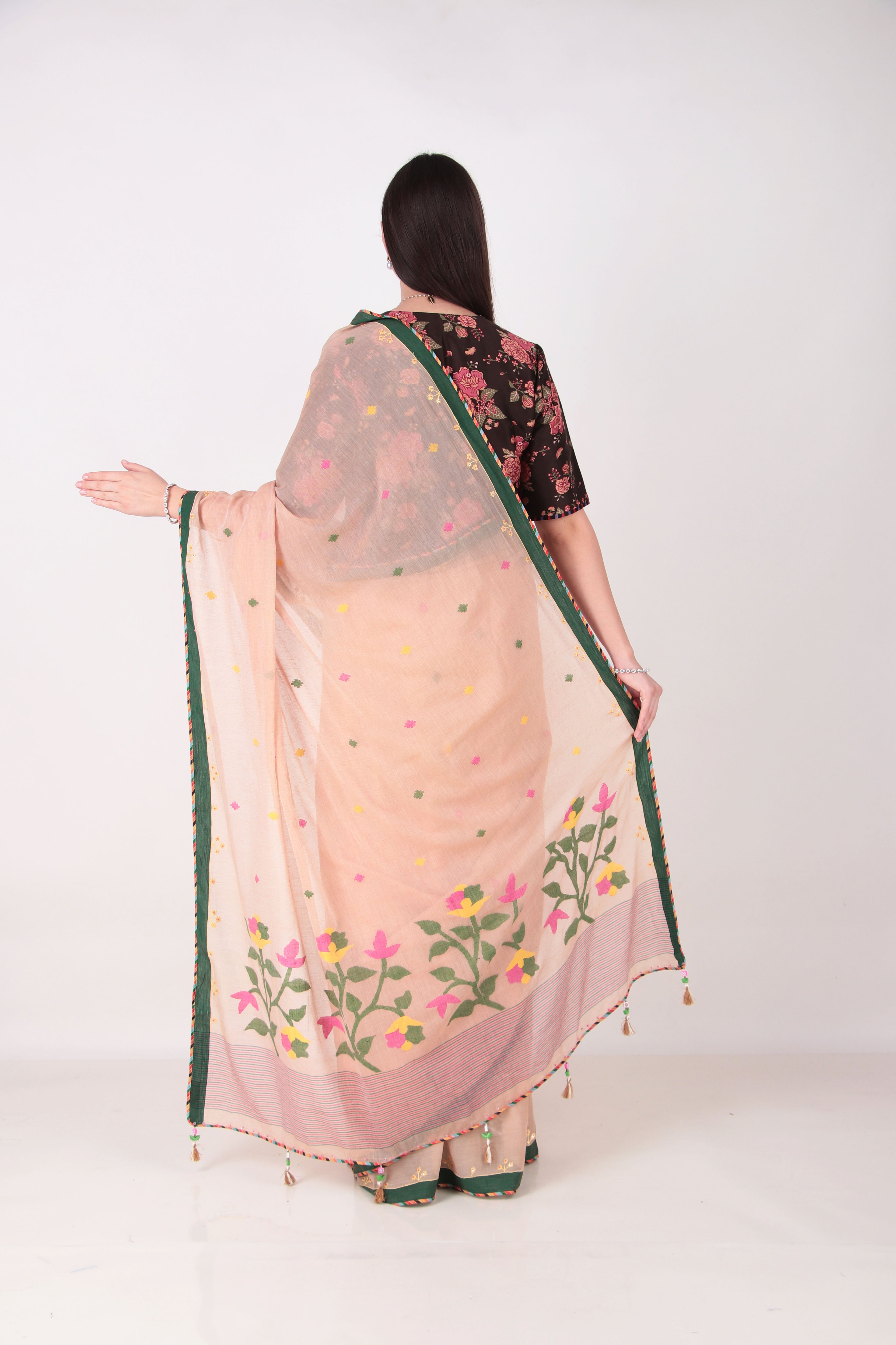 DHARA BEIGE Saree
