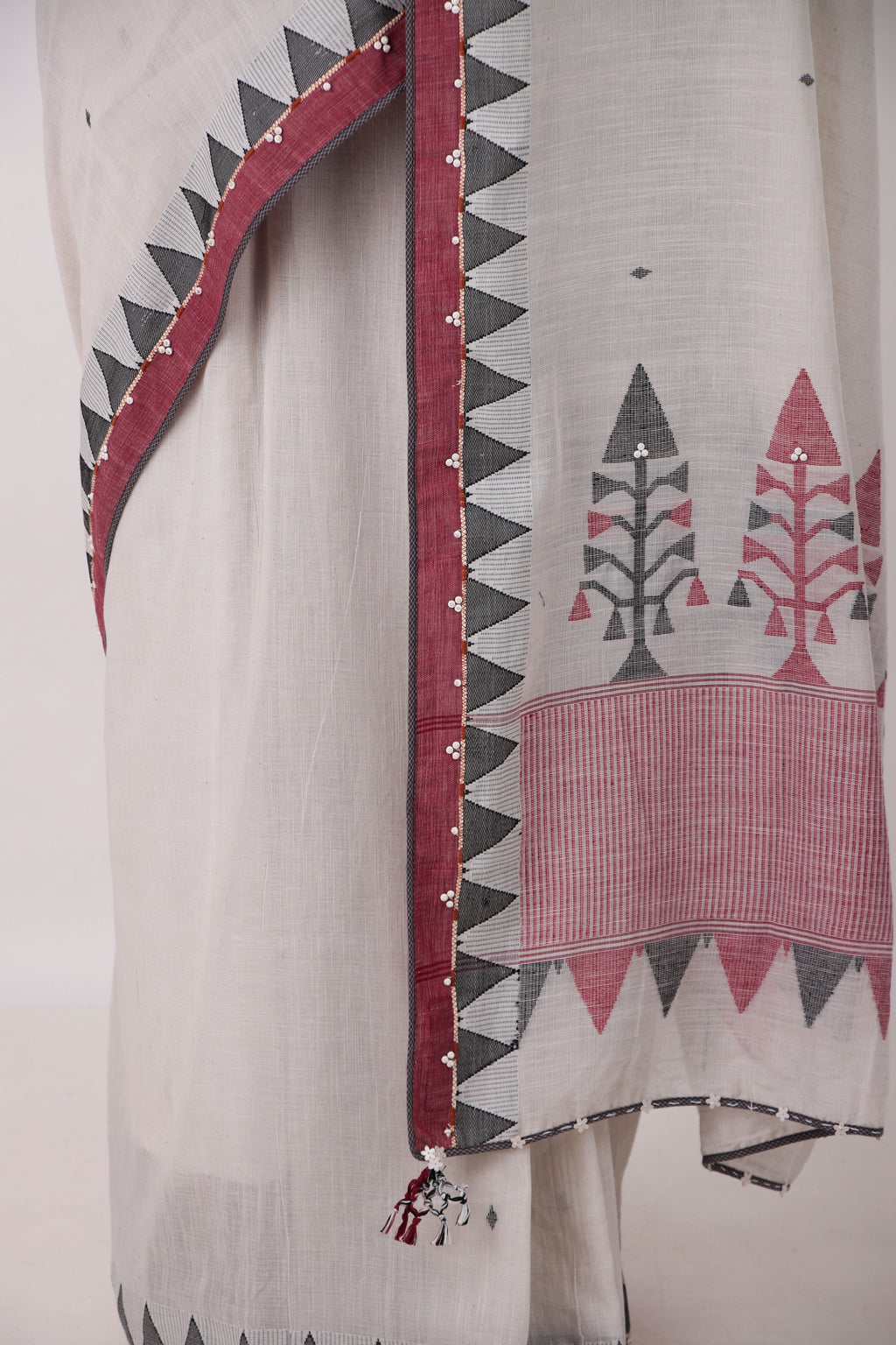 TATVA - Chalk White  Saree