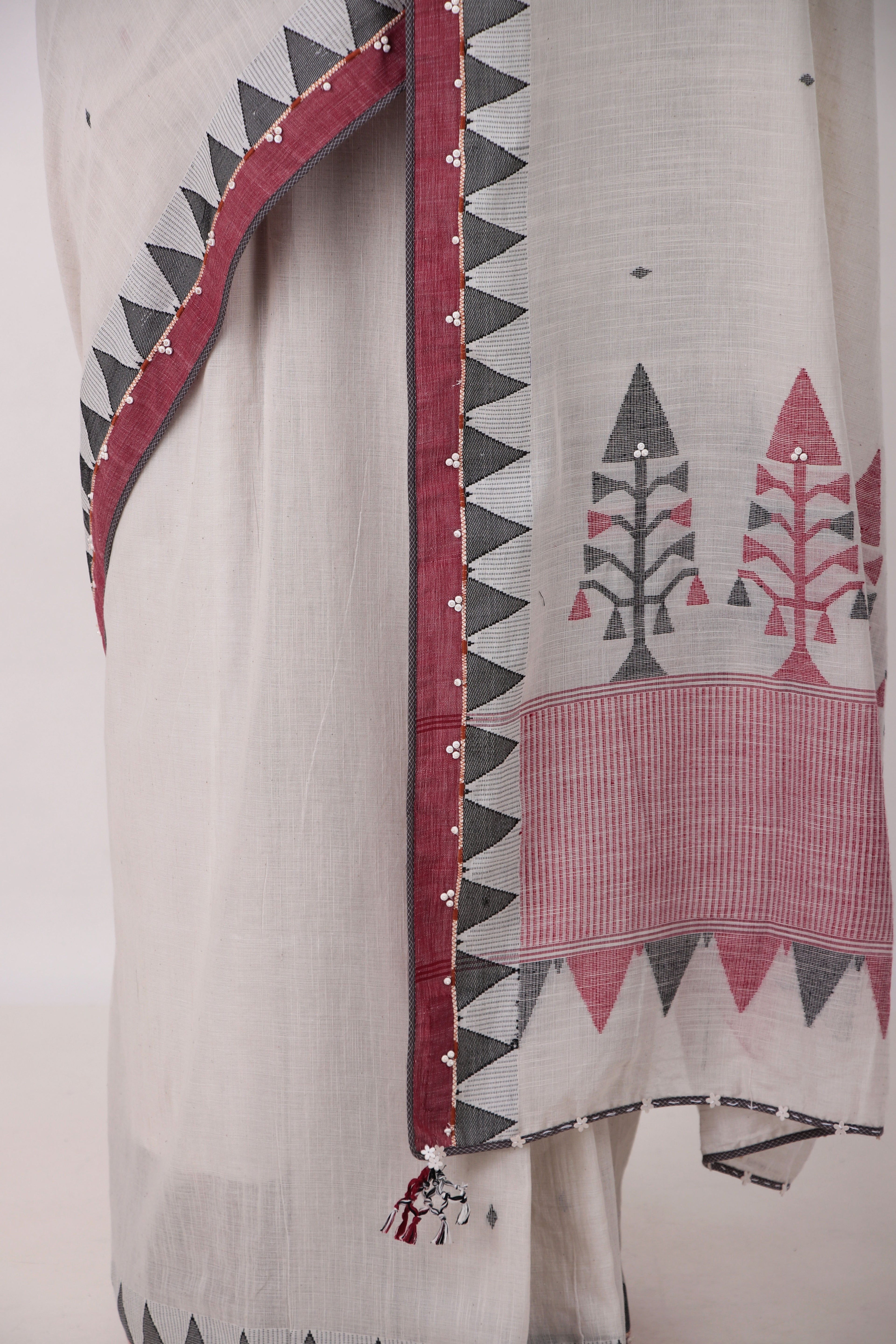 TATVA - Chalk White  Saree