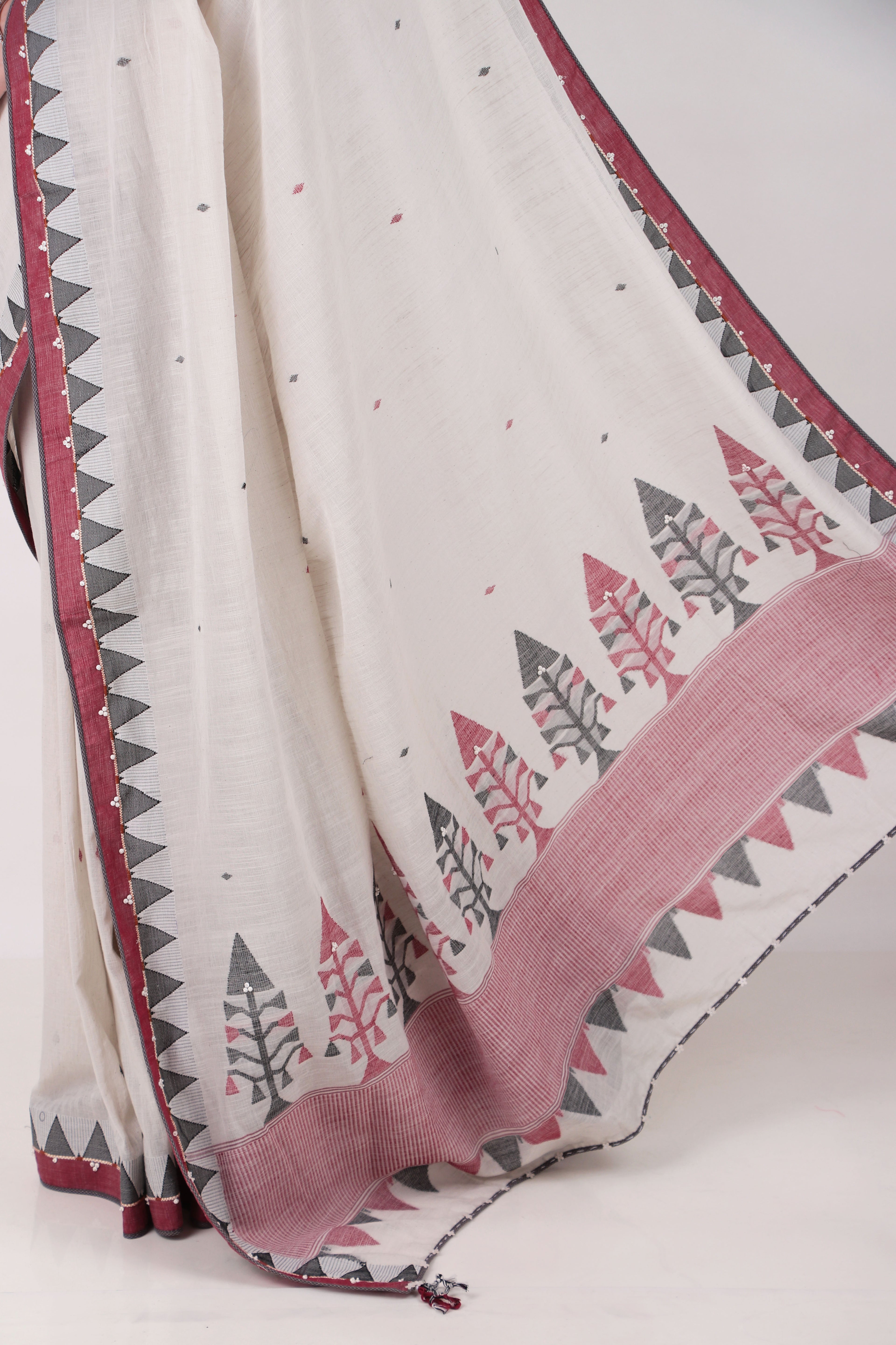 TATVA - Chalk White  Saree