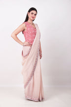TARULATA -Powder pink saree