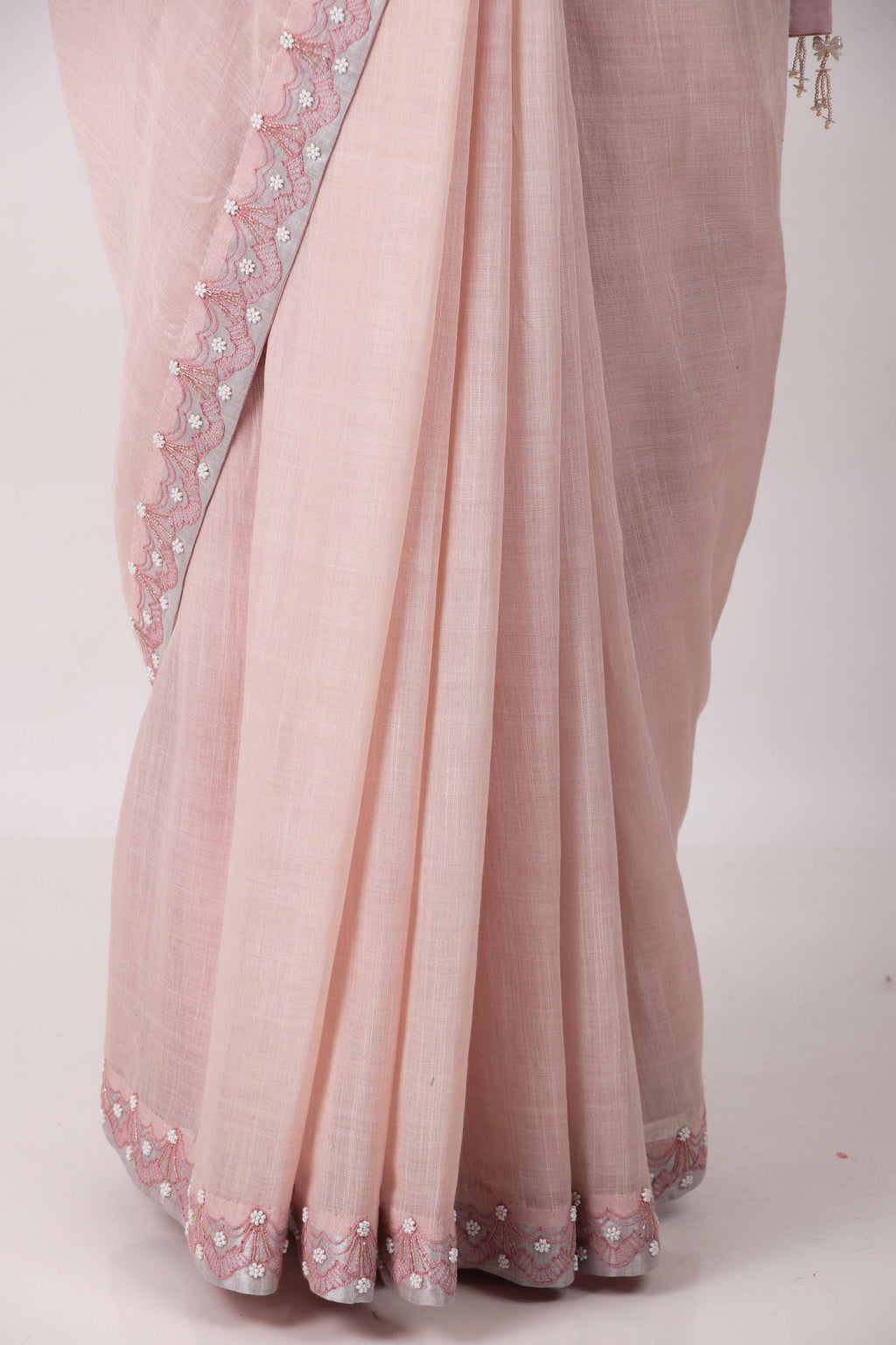 TARULATA -Powder pink saree