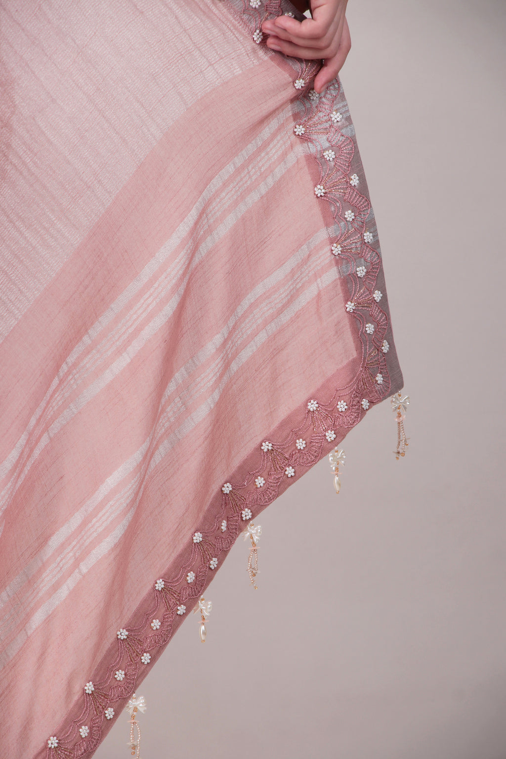 TARULATA -Powder pink saree