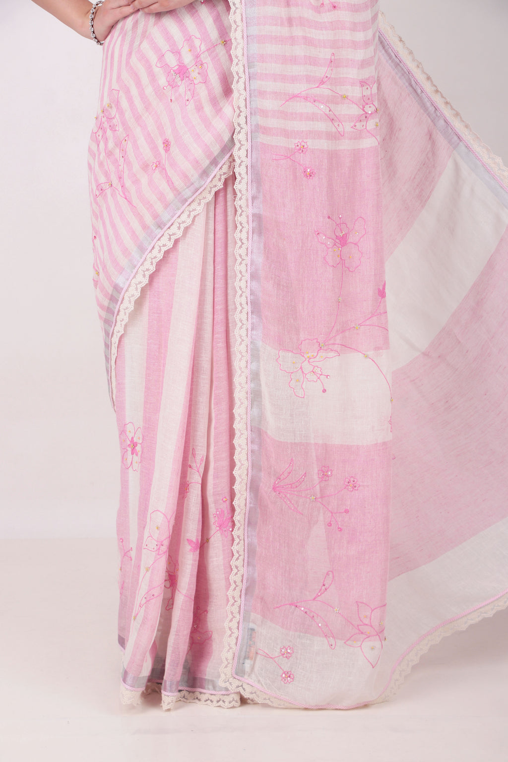 BHAVYA- Pink Saree