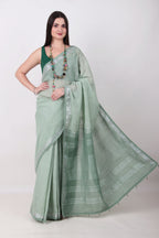 VRISHNI –sage green saree