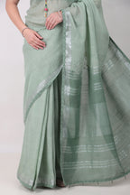 VRISHNI –sage green saree