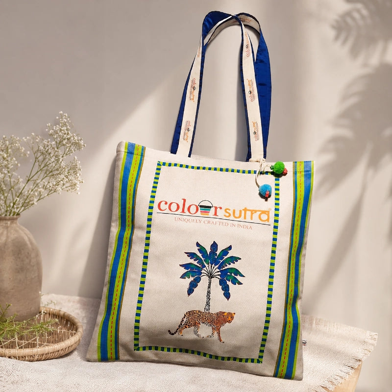Palm foresta- off white tote bag