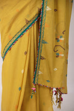 PRAKRITI   Mustard Yellow saree