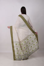 Vatika off white /cream Saree