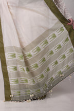 Vatika off white /cream Saree