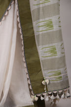 Vatika off white /cream Saree
