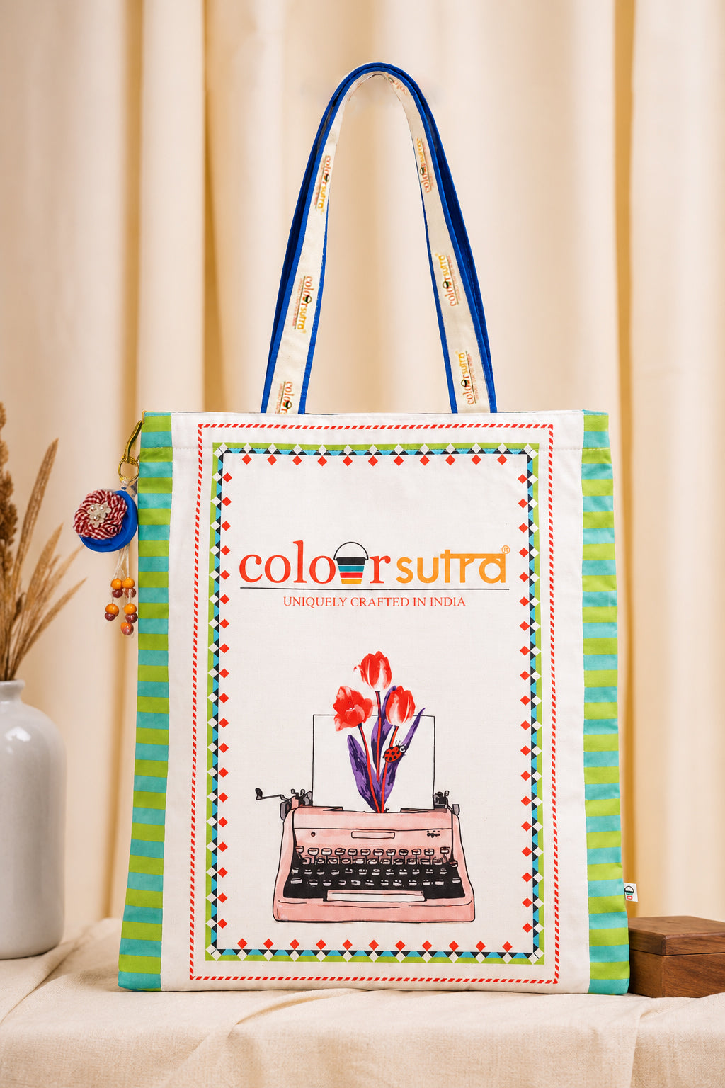 RETRO REVIVAL- white tote bag
