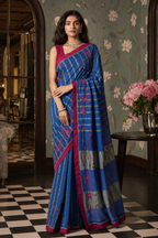 Ahilya - Royal blue saree