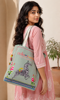 WILDERNESS RETREAT – Sage green tote bag