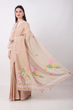 VASUDHA- BEIGE Saree