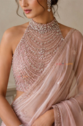 Augustan bloom -  pink embroidered  blouse