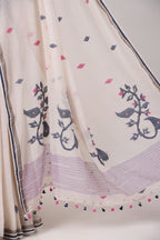 AKRITI  chalk white Saree