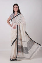 NIRVANA - Off white  Saree