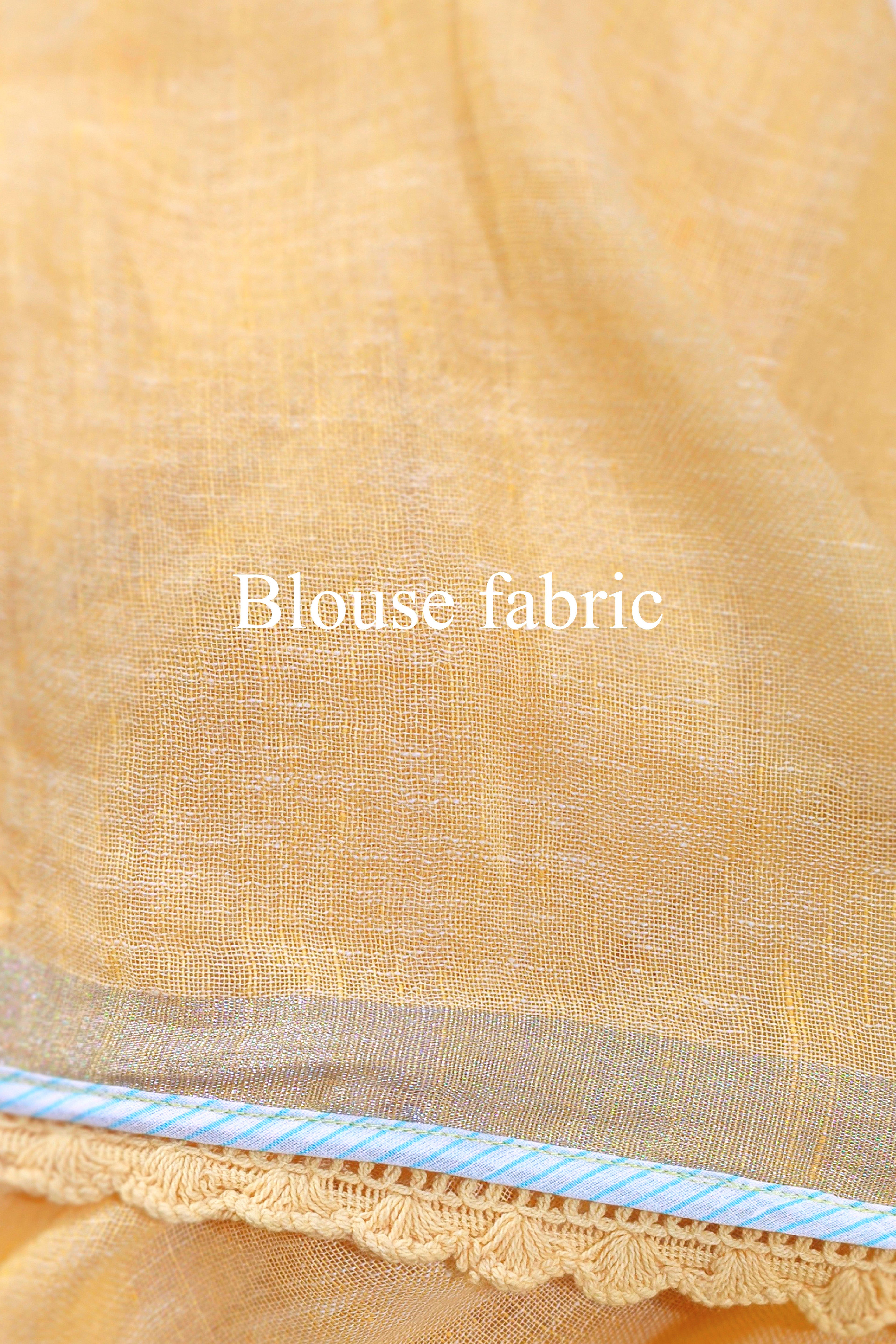 Faluni- yellow Saree