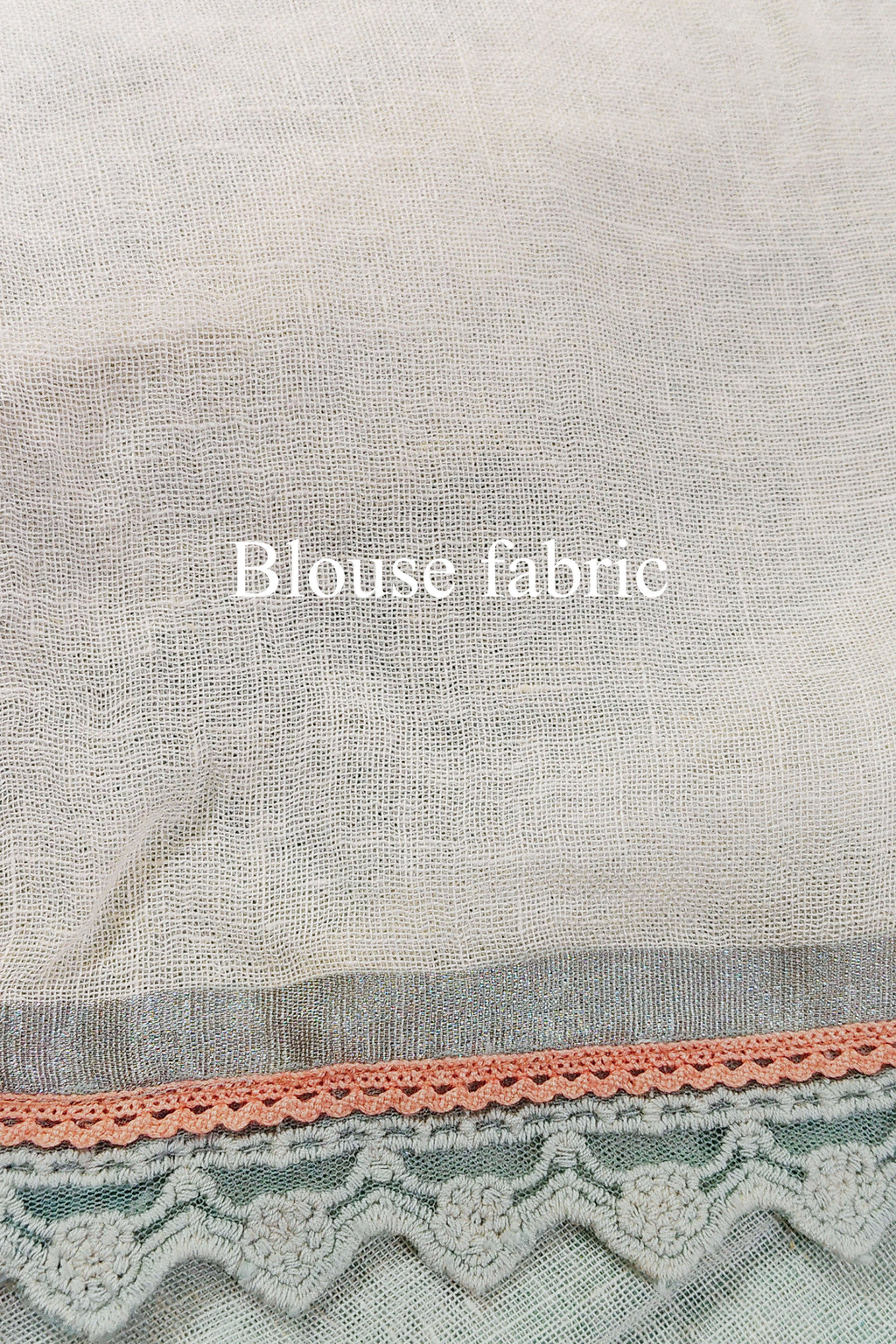 RHEA - Pastel blue Linen Saree