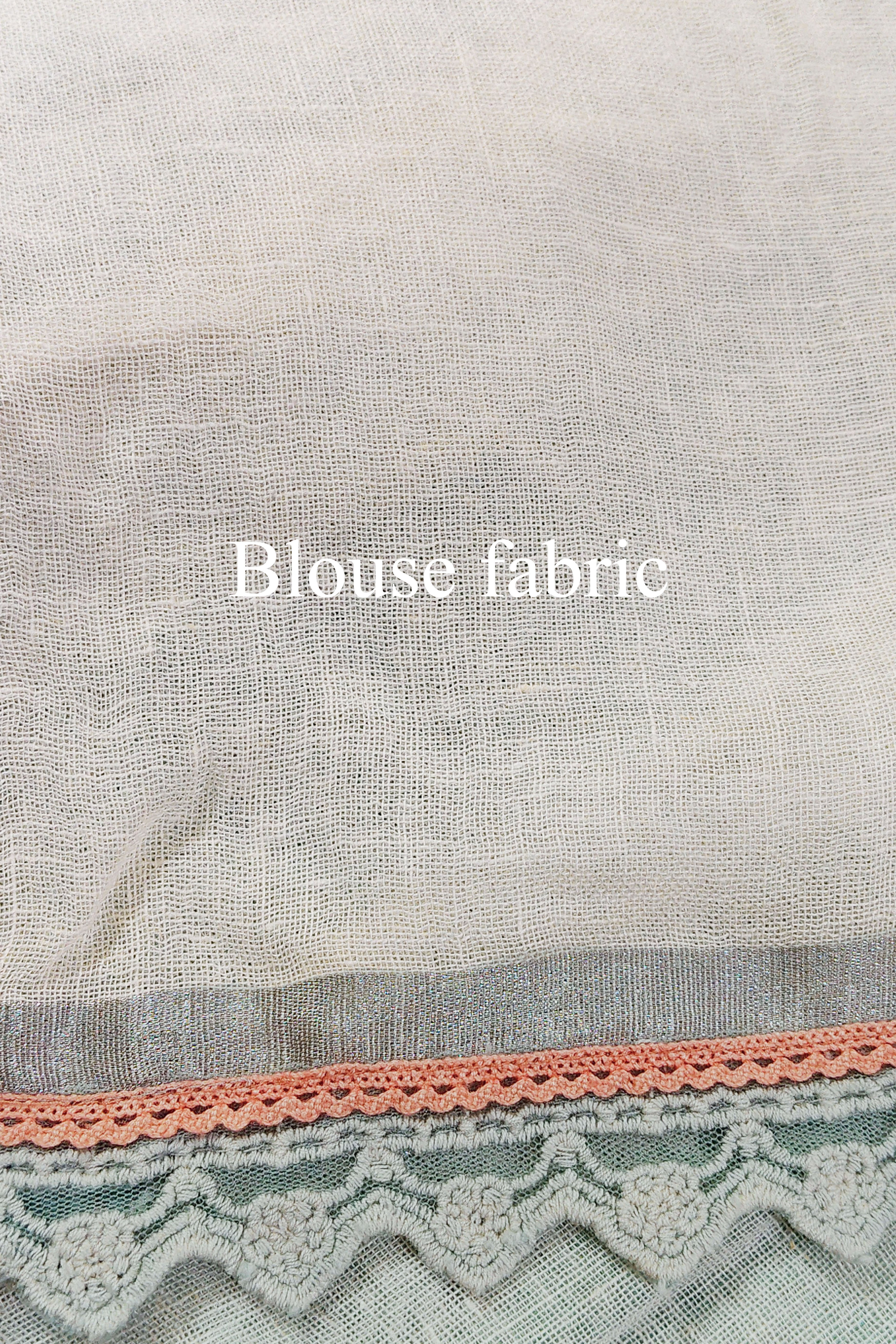 RHEA - Pastel blue Linen Saree