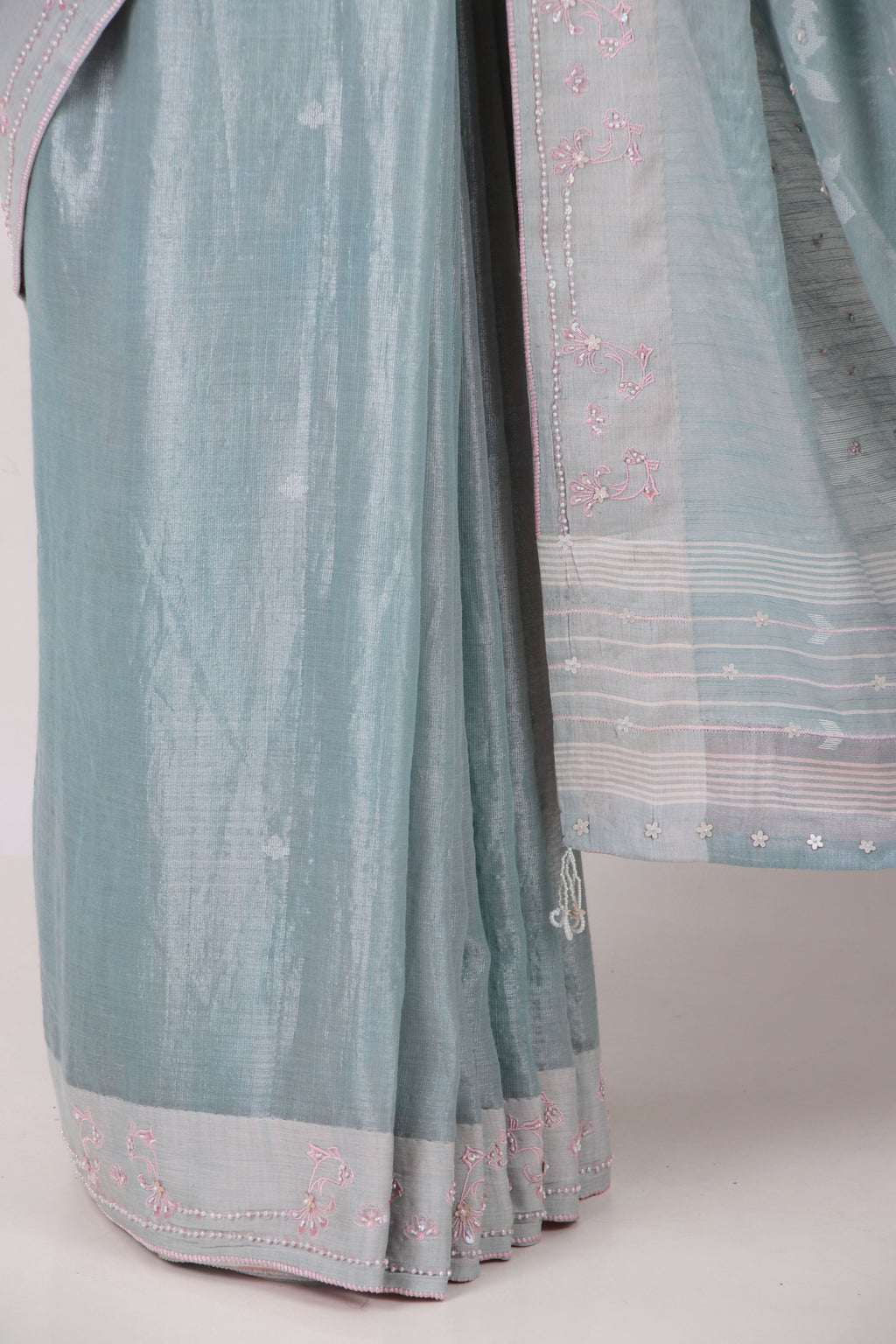 Matsya- Powder Blue Saree